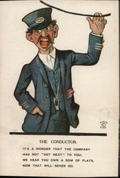 The Conductor. Postcard