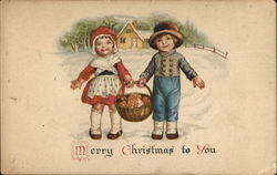 Merry Christmas to You Children Postcard Postcard