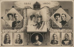 Portraits of the German Royal Family from 1881 to 1906 Postcard