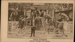 Vera Robson Lion Trainer Postcard