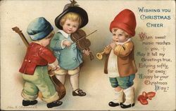 Wishing You Christmas Cheer Children Postcard Postcard