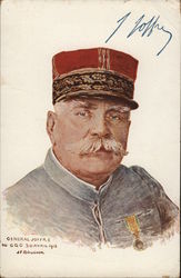 General Joffre 9U GQG 30 AVRIL 1915 JF BOUCHOR World War I Postcard Postcard