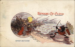 Beware of Cupid Postcard