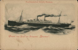 Norddeutscher Looyd "Bremen" Postcard