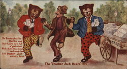 Cracker Jack Bears #6 Advertising Postcard Postcard