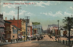 Market Street, looking East Postcard