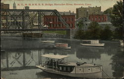 N.Y., N.H. & H.R.R. Bridge, Shetucket River Postcard