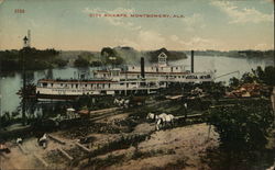 City Wharfs Montgomery, AL Postcard Postcard Postcard