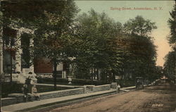 Spring Street Amsterdam, NY Postcard Postcard Postcard