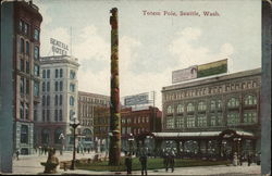 Totem Pole Seattle, WA Postcard Postcard Postcard