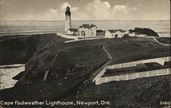 Cape Foulweather Lighthouse Newport, OR Postcard Postcard Postcard