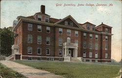 Girls' Dormitory, Bates College Postcard