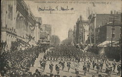 Inaugural Parade, Looking up 15th Street Washington, DC Washington DC Postcard Postcard Postcard