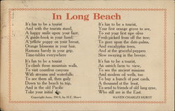 Poem about Long Beach Postcard