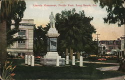 Lincoln Monument, Pacific Park Postcard