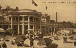 Bath House Long Beach, CA Postcard Postcard Postcard