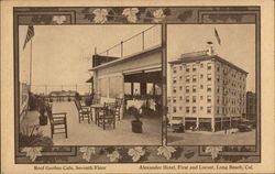 Alexander Hotel and Roof Garden Cafe Long Beach, CA Postcard Postcard Postcard