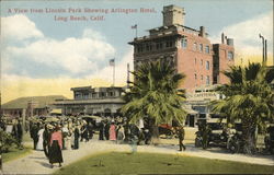 A View from Lincoln Park Showing Arlington Hotel Postcard