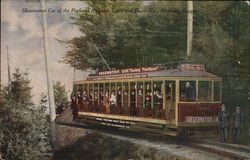 Observation car of the Portland Rothany, Light and Power Co. Oregon Postcard Postcard Postcard