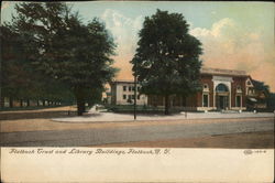 Flatbush Trust and Library Buildings New York Postcard Postcard Postcard