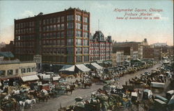 Haymarket Square Produce Market Chicago, IL Postcard Postcard Postcard