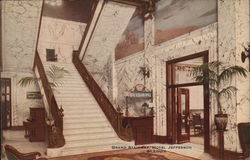 Grand Stairway, Hotel Jefferson Postcard