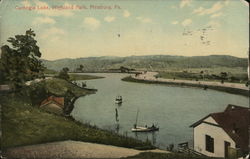 Carnegie Lake, Highland Park Postcard