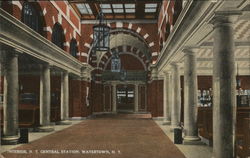 Interior N.Y. Central Station Postcard