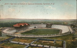 Bird's Eye View of Stadium at Syracuse University New York Postcard Postcard Postcard