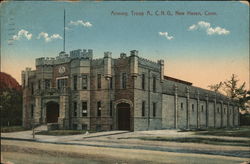 Armory Troop A., C.N.G. New Haven, CT Postcard Postcard Postcard