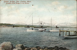 Groton Bridge New London, CT Postcard Postcard Postcard