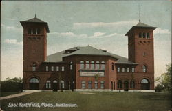 Auditorium East Northfield, MA Postcard Postcard Postcard