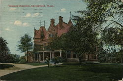 Wasson Mansion Springfield, MA Postcard Postcard Postcard