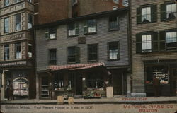 Paul Revere House as it was in 1907 Postcard