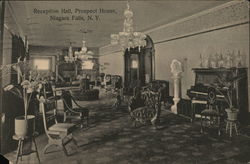 Reception Hall, Prospect House Niagara Falls, NY Postcard Postcard Postcard