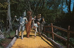 Dorothy, The Tin Woodsman, The Cowardly Lion and the Scarecrow Banner Elk, NC Postcard Postcard Postcard