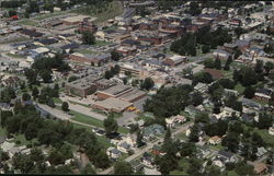 Aerial View of City St. Albans, VT Postcard Postcard Postcard