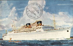 Matson Lines Luxury Liner S.S. "Lurline" Postcard