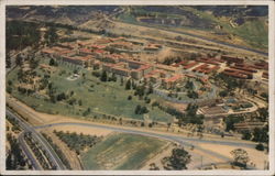 Air View of United States Naval Hospital Postcard