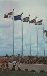 Five Flags of Pensacola's Historic Past Postcard