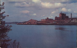 Looking North on the Penobscot River Postcard