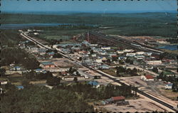 Aerial View Ignace, ON Canada Ontario Postcard Postcard Postcard