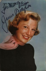 June Allyson, Hand Signed Actresses Postcard Postcard Postcard