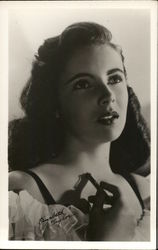 Young Elizabeth Taylor Postcard