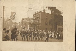 Soldiers in Parade New Haven, CT Postcard Postcard Postcard