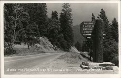 Along the Feather River Highway - Lassen National Forest Susanville, CA Lassen Volcanic National Park Postcard Postcard Postcard