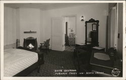 Suite Bedroom, Furnace Creen Inn Postcard