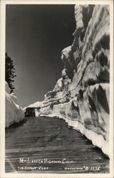 Mt. Lassen Highway in Early June (Snow Banks) California Lassen Volcanic National Park Postcard Postcard Postcard