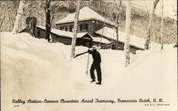 Valley Station, Cannon Mountain Aerial Tramway Postcard