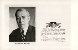 Woodrow Wilson Presidents Postcard Postcard Postcard